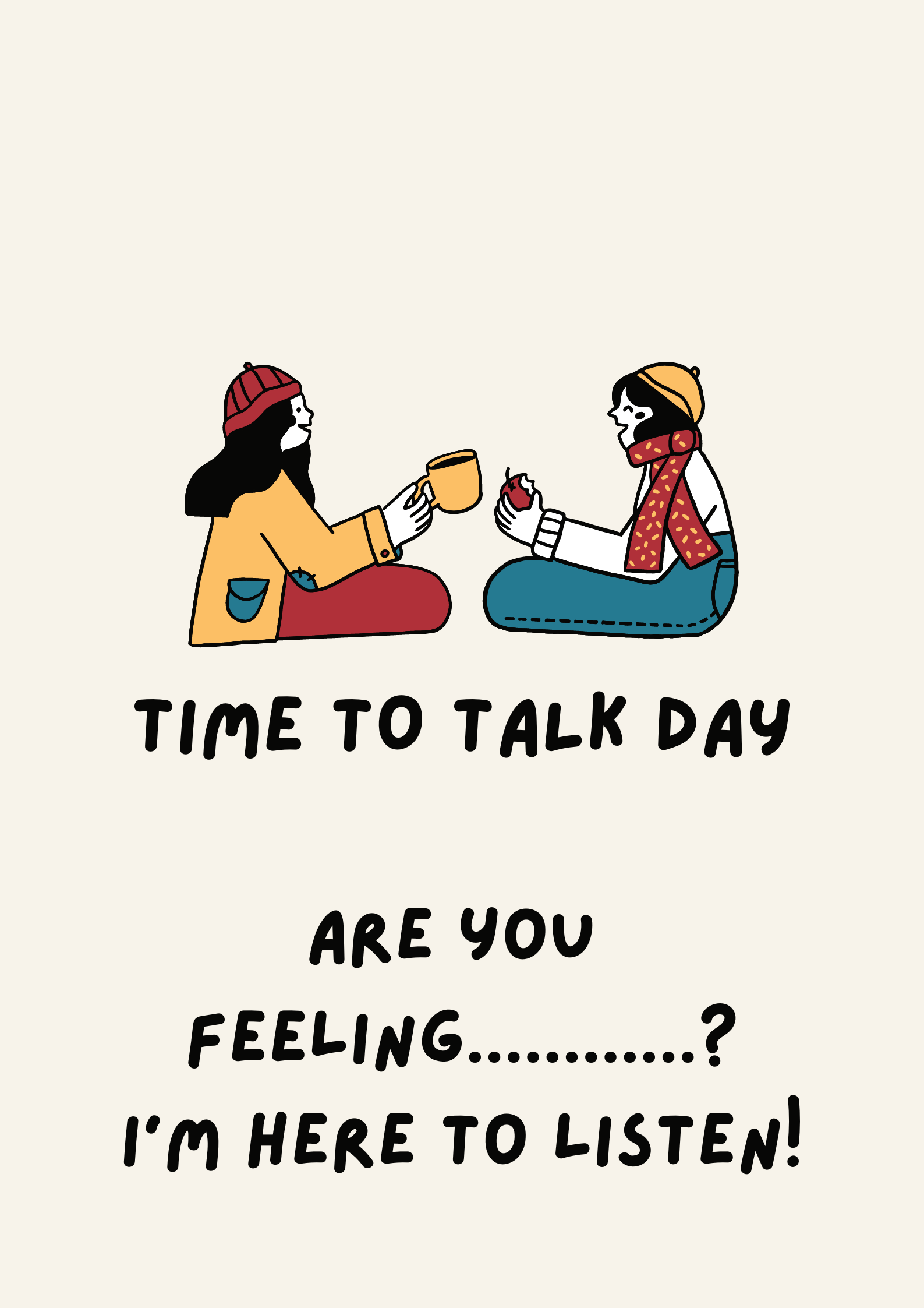 Make space in your day for a conversation about mental health this Time to Talk Day.