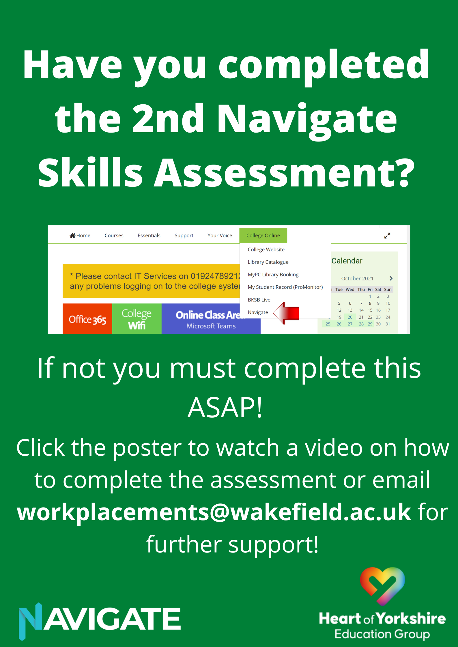 Navigate skills assessment