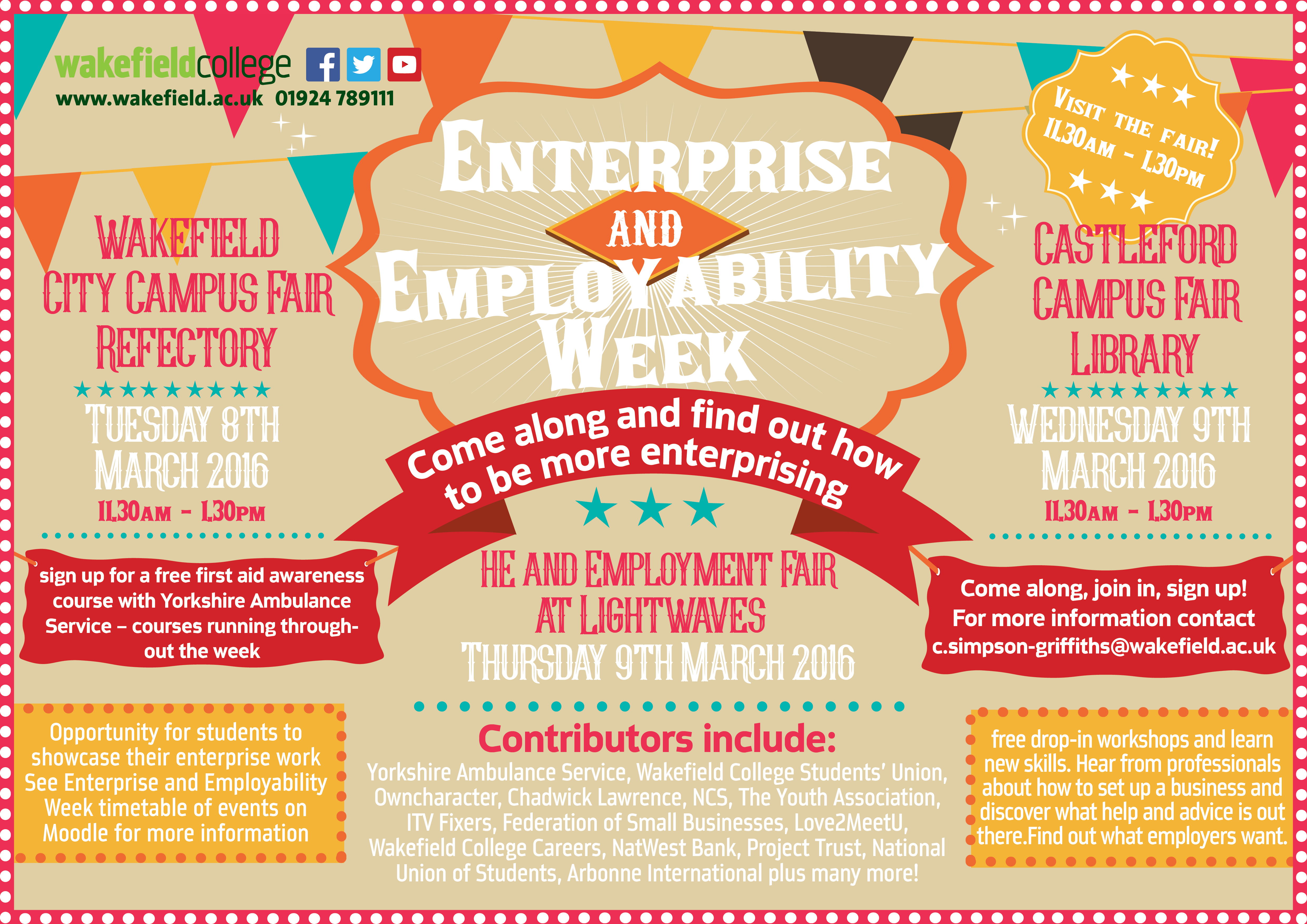 Enterprise & Employability Week - w/c 7th March!