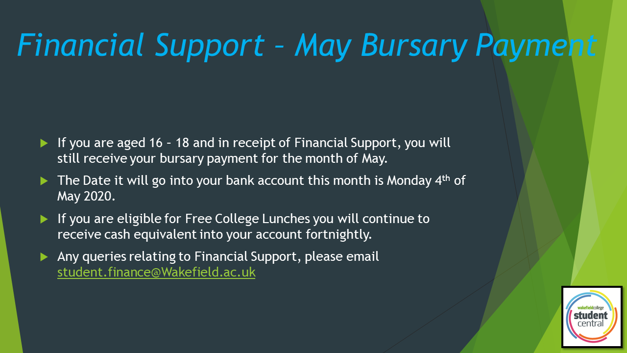 Financial Support May Payment