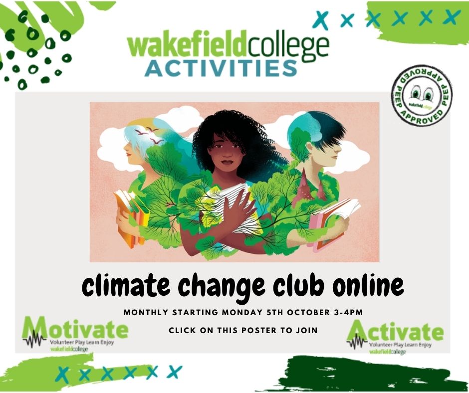 Climate change club Monday monthly 3 until 4